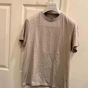 Men's Tan T-Shirt. Size medium